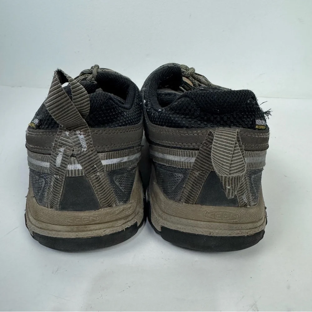 Keen Mens Brown Leather Low Top Shoes Outdoor Hiking Working